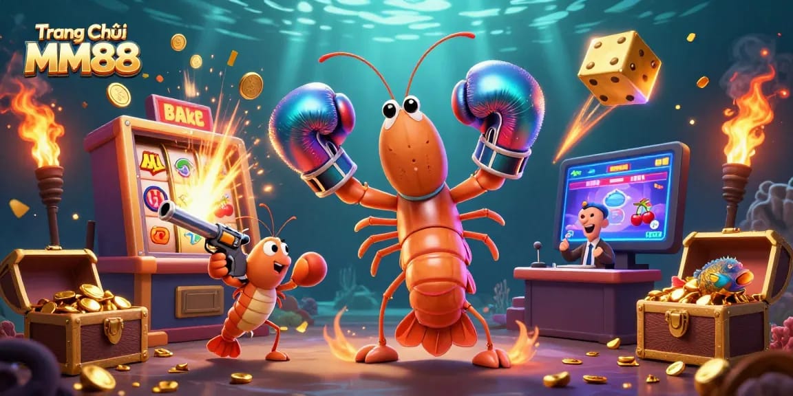 Experience the thrill of gaming at Trang Chủ MM88 with vibrant visuals and action-packed casino elements.