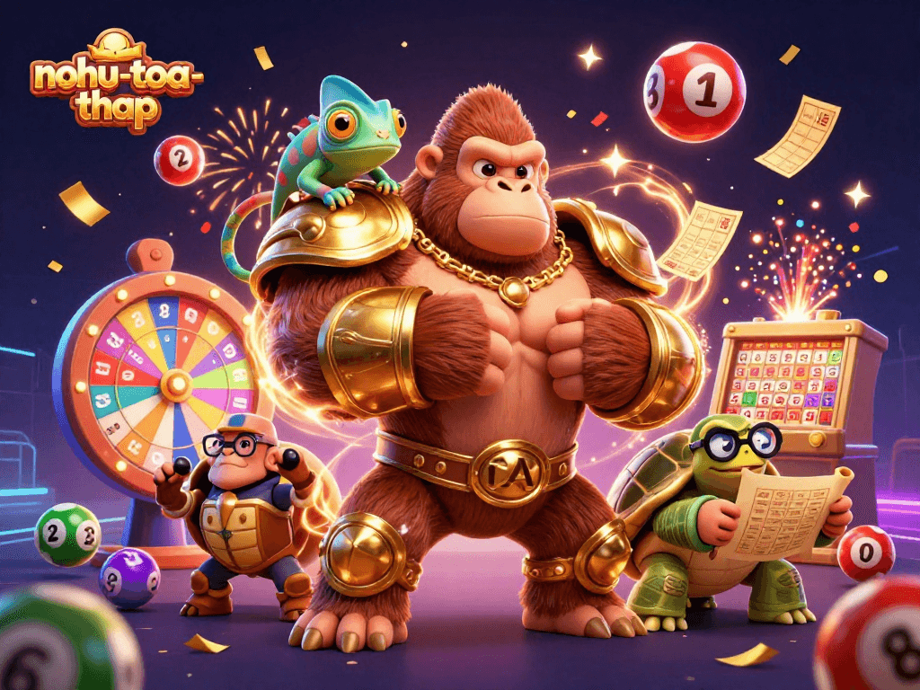 Experience thrilling gameplay with nohu-toa-thap featuring vibrant characters and dynamic casino elements.