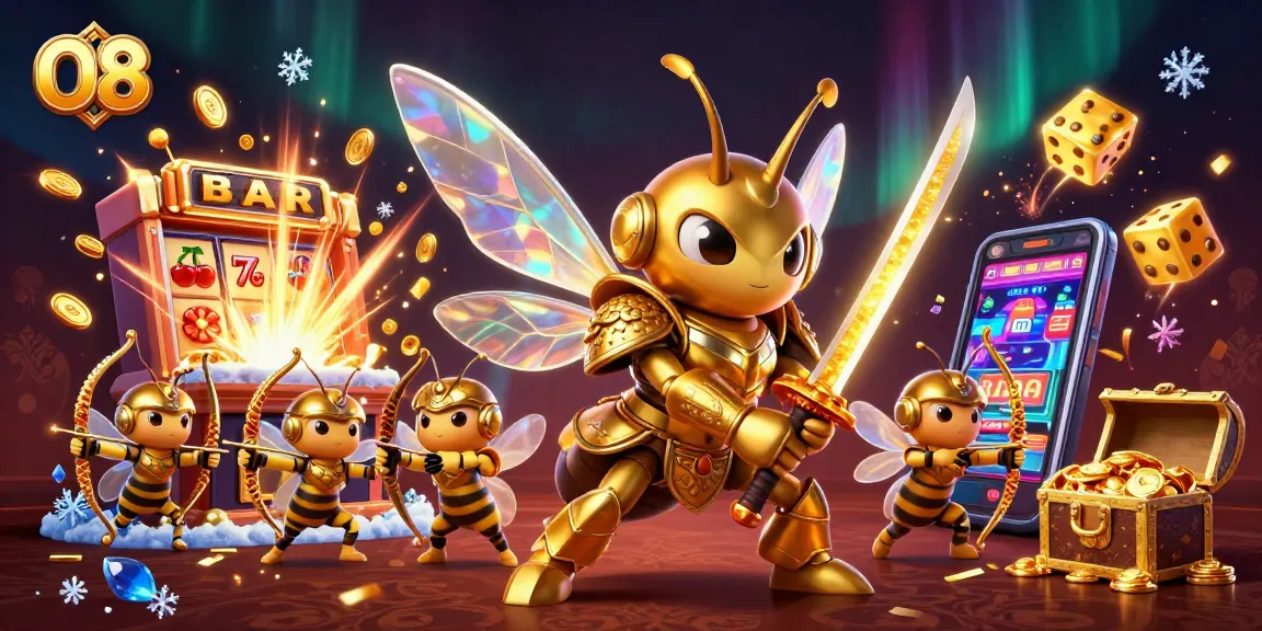Join the thrilling action at O8, where a 3D golden hornet samurai leads an epic casino adventure!