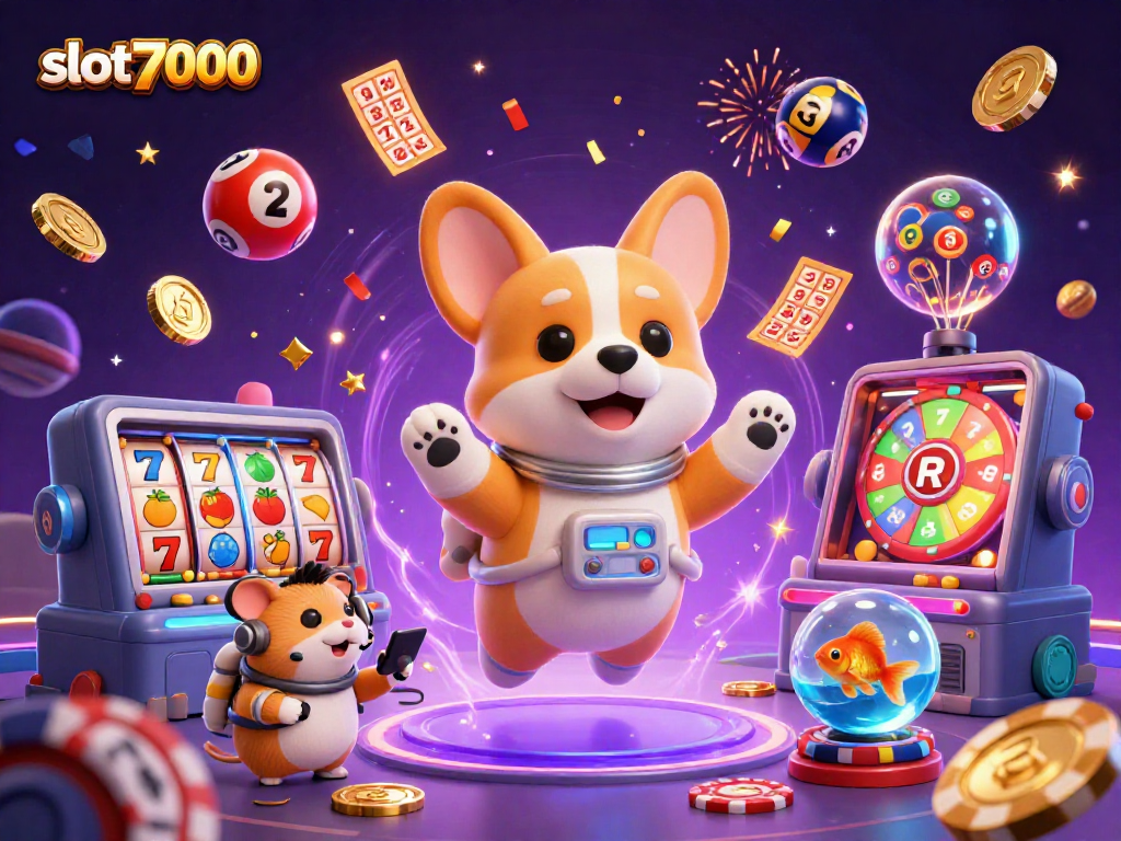 Engage in the excitement of slot7000 with thrilling casino elements and vibrant animations.