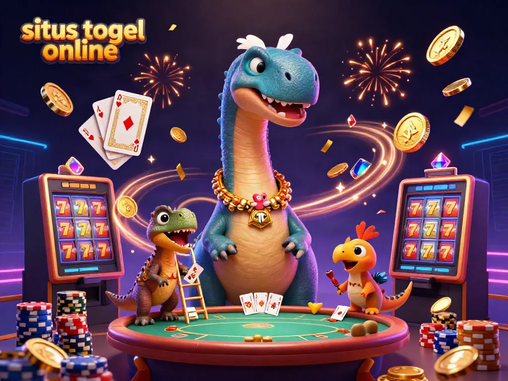 Permainan situs togel online yang menarik dengan brontosaurus dan raptor di kasino
