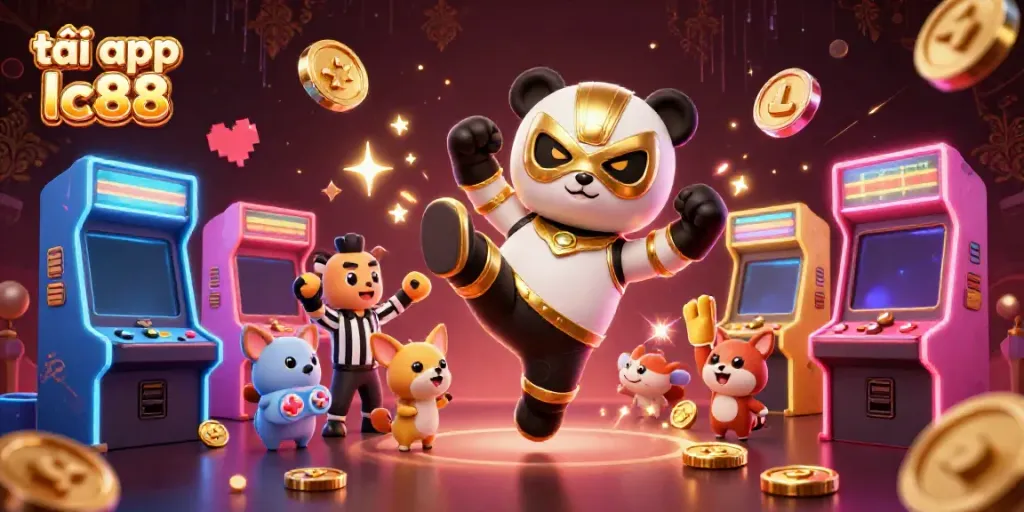 Experience the thrill of online gaming with tải app lc88 in a vibrant animated casino scene.