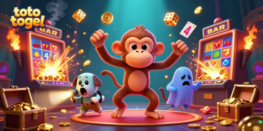 Menang besar di toto togel dengan jackpot mesin slot yang penuh emas.
