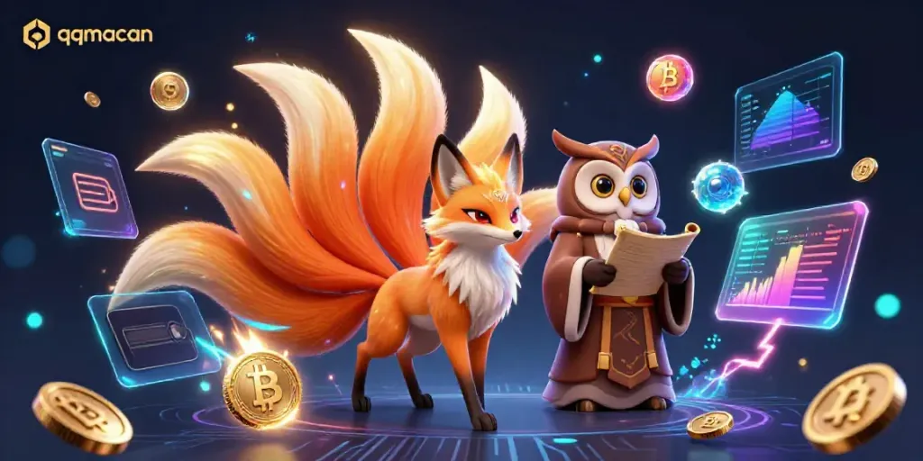 Experience thrilling gameplay with qqmacan featuring vibrant graphics and immersive elements in this unique 3D illustration.