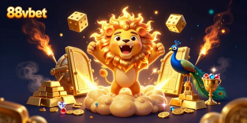 Experience 88vbet's thrilling casino adventure with vibrant characters and stunning visuals.