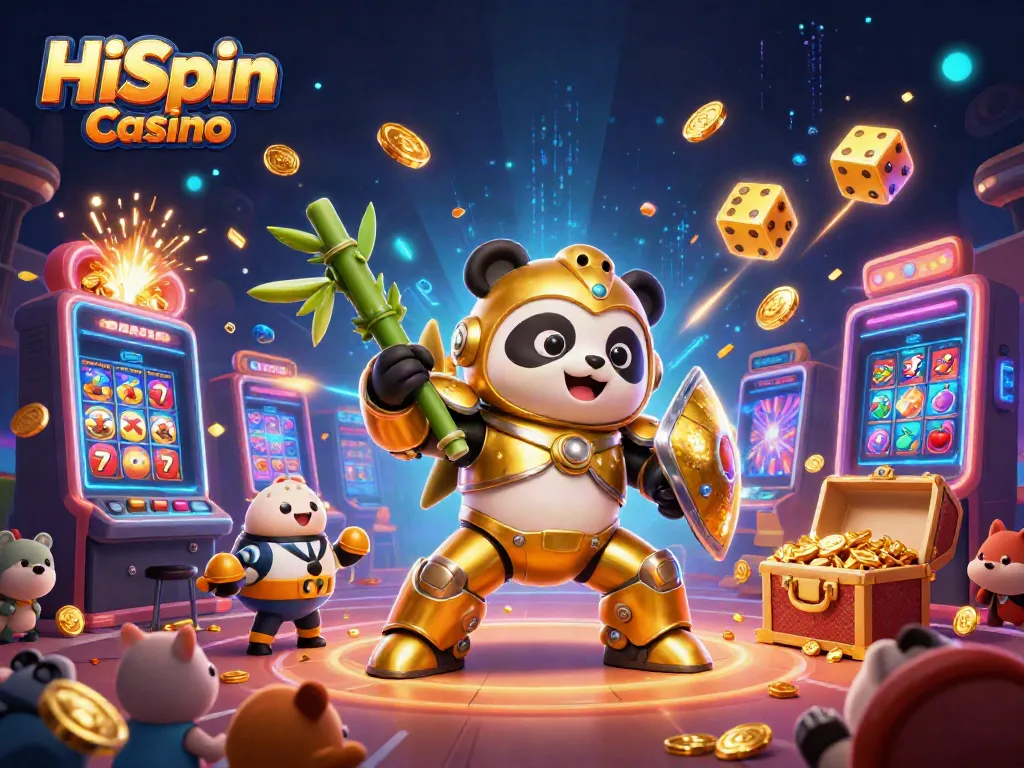 Experience the thrilling energy at HiSpin Casino with exciting game elements and a dynamic scene.