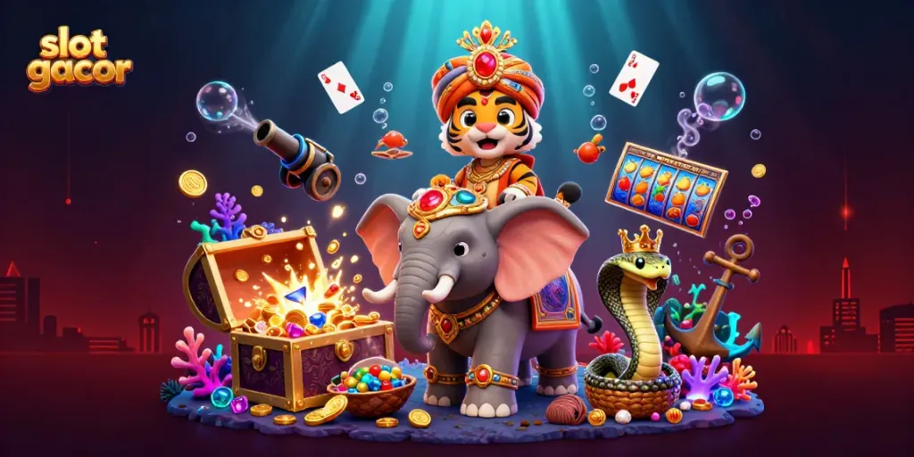 Melihat slot gacor yang menarik dengan simbol keberuntungan saat menjelajahi dunia permainan.