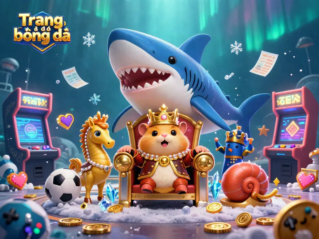 Place bets on Trang cá độ bóng đá with a dynamic sports betting scene featuring a golden hamster king.