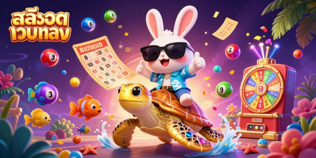 เข้าร่วมสล็อตเว็บตรงด้วยกระต่ายโชคดีในภาพการ์ตูน 3D ที่มีสีสัน