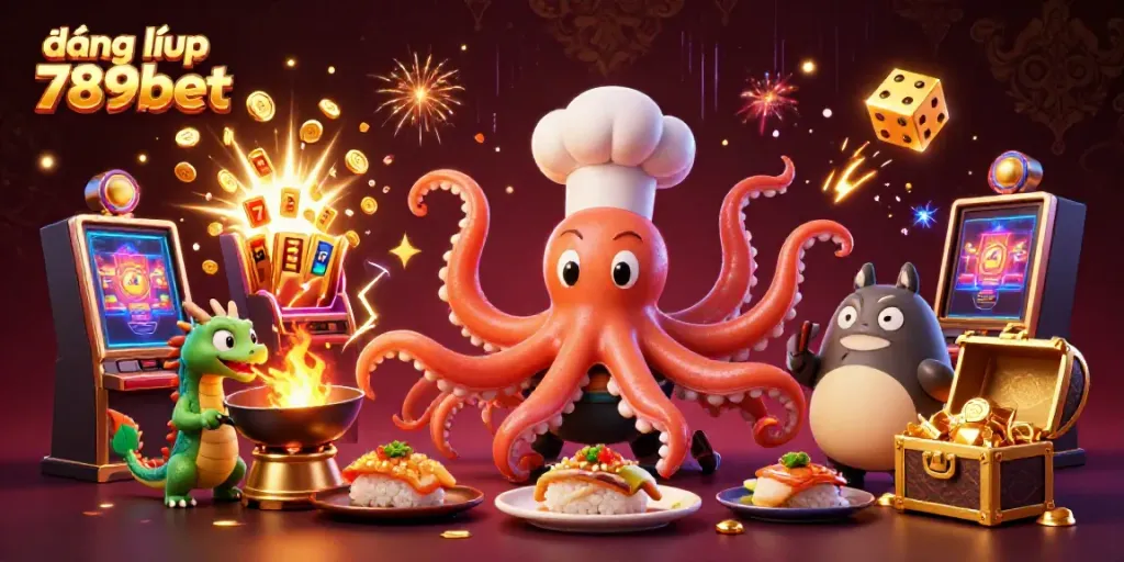 Experience the thrilling atmosphere of đăng nhập 789bet as characters engage in vibrant casino activities.