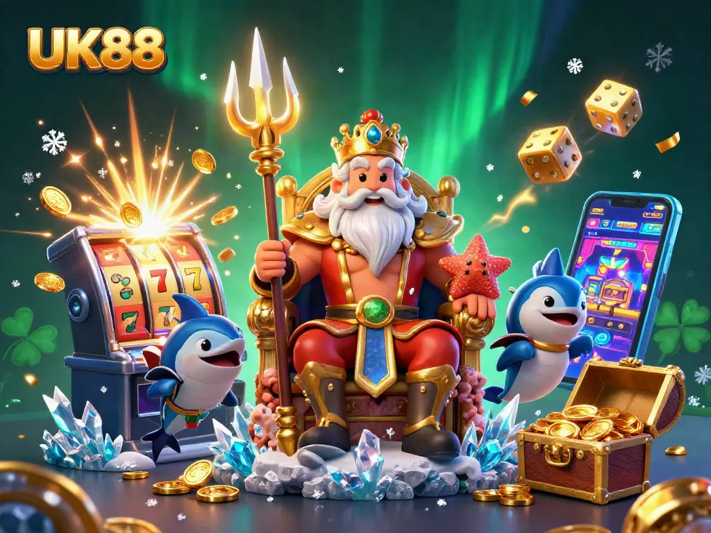 Experience UK88's vibrant casino thrills with a dynamic jackpot explosion and engaging characters.