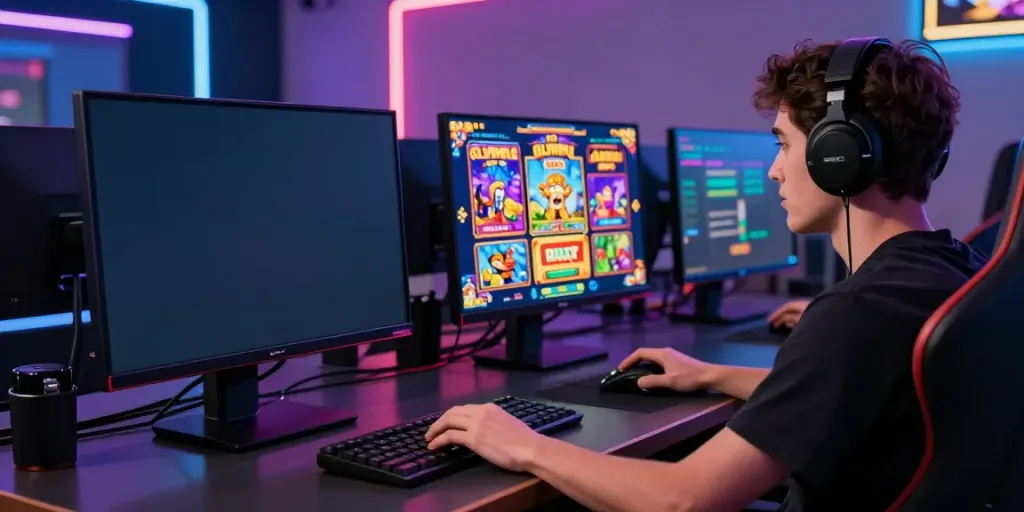 Online slot gaming experience on bro138 platform with vibrant visuals and immersive gameplay.