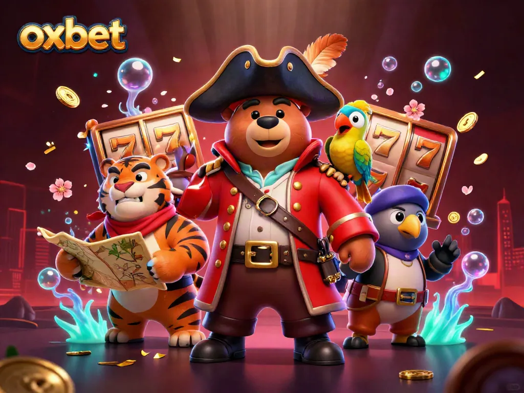 Experience thrilling gameplay with oxbet's vibrant 3D illustrated casino adventure scene
