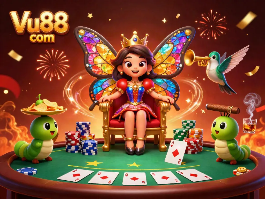Experience excitement at Vu88 com with a vibrant casino atmosphere featuring characters and dynamic gameplay.