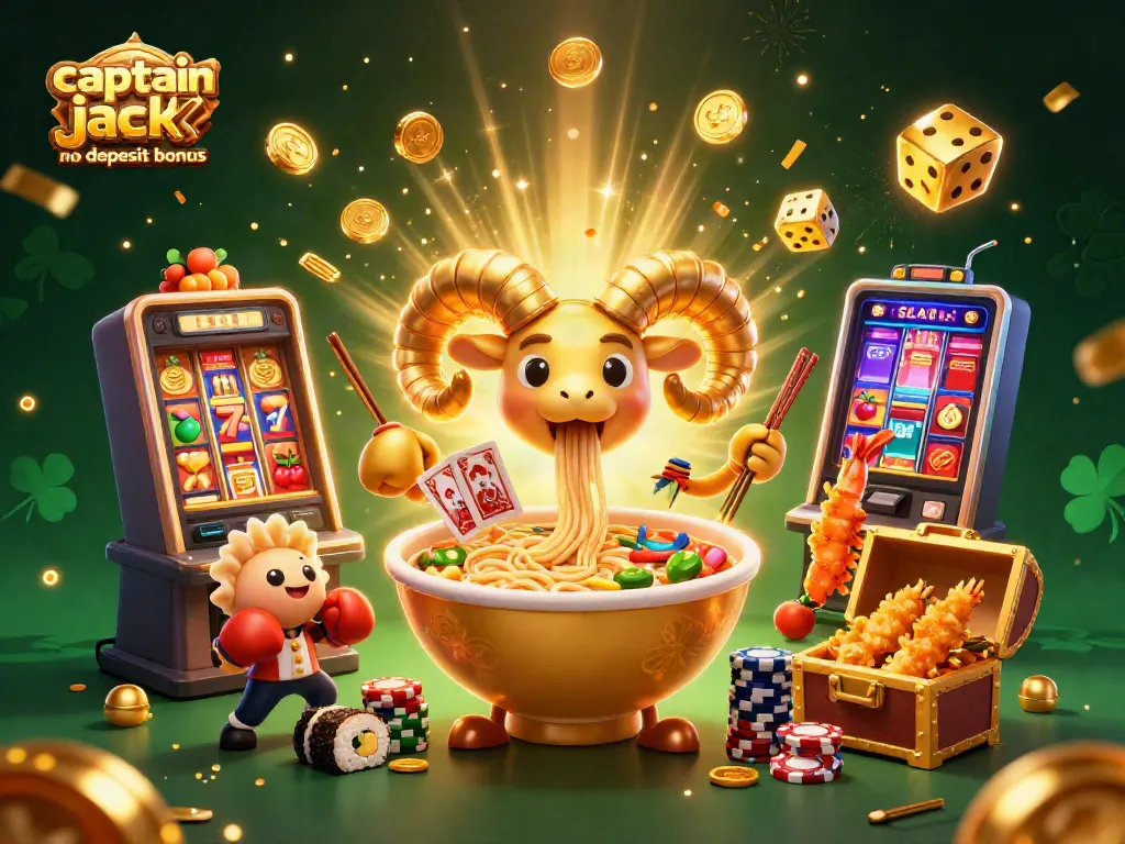 Play slots with exciting captain jack casino no deposit bonus in a fun, dynamic casino scene.