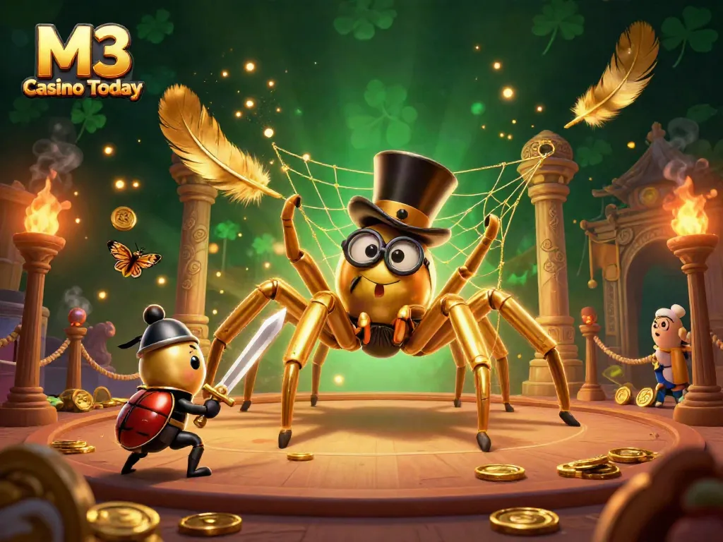 Experience rich gaming excitement with M3 Casino Today, showcasing thrilling characters and vibrant casino elements.