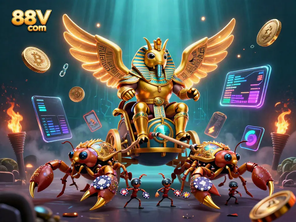 Engage with thrilling gameplay at 88VV com featuring vibrant casino elements and crypto themes.