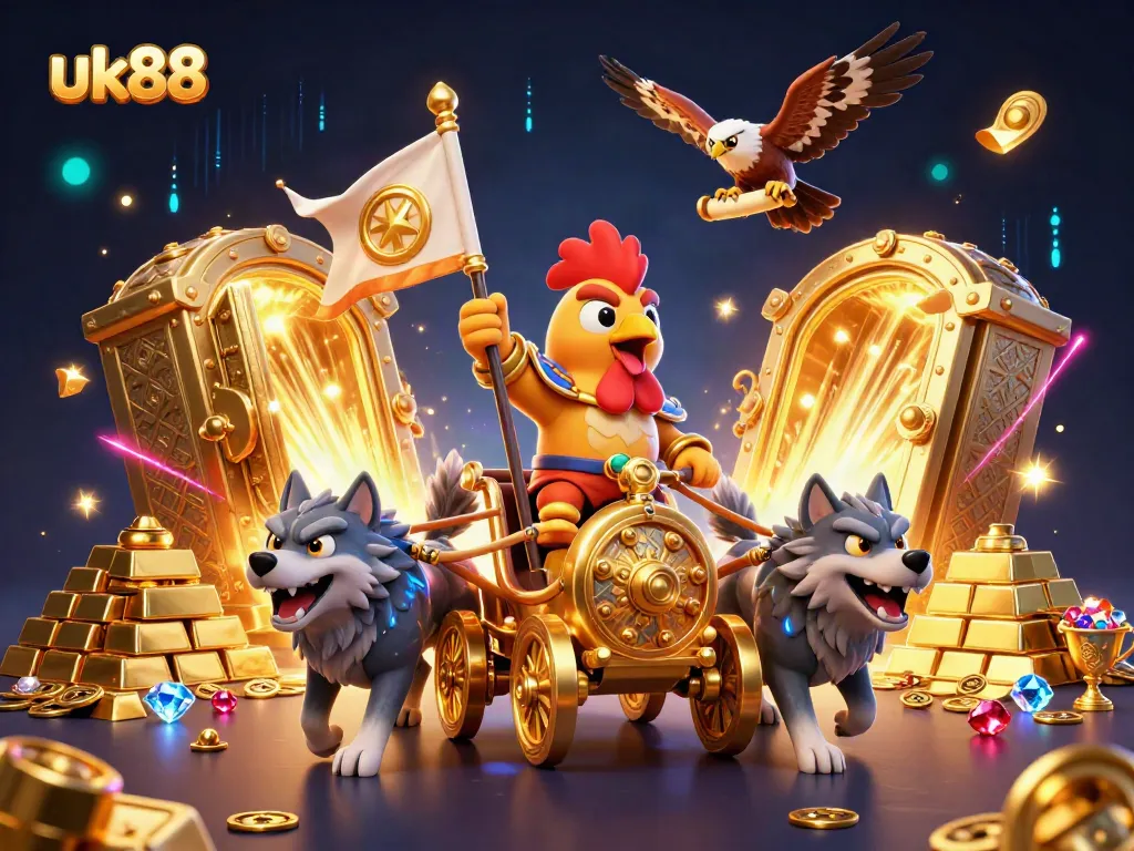 Engage with uk88's thrilling games and treasure in this vibrant 3D casino adventure.