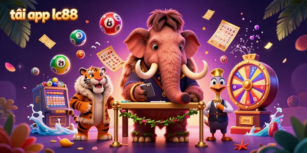 Experience the thrill of gaming with tải app lc88 in a vibrant casino scene featuring unique characters.