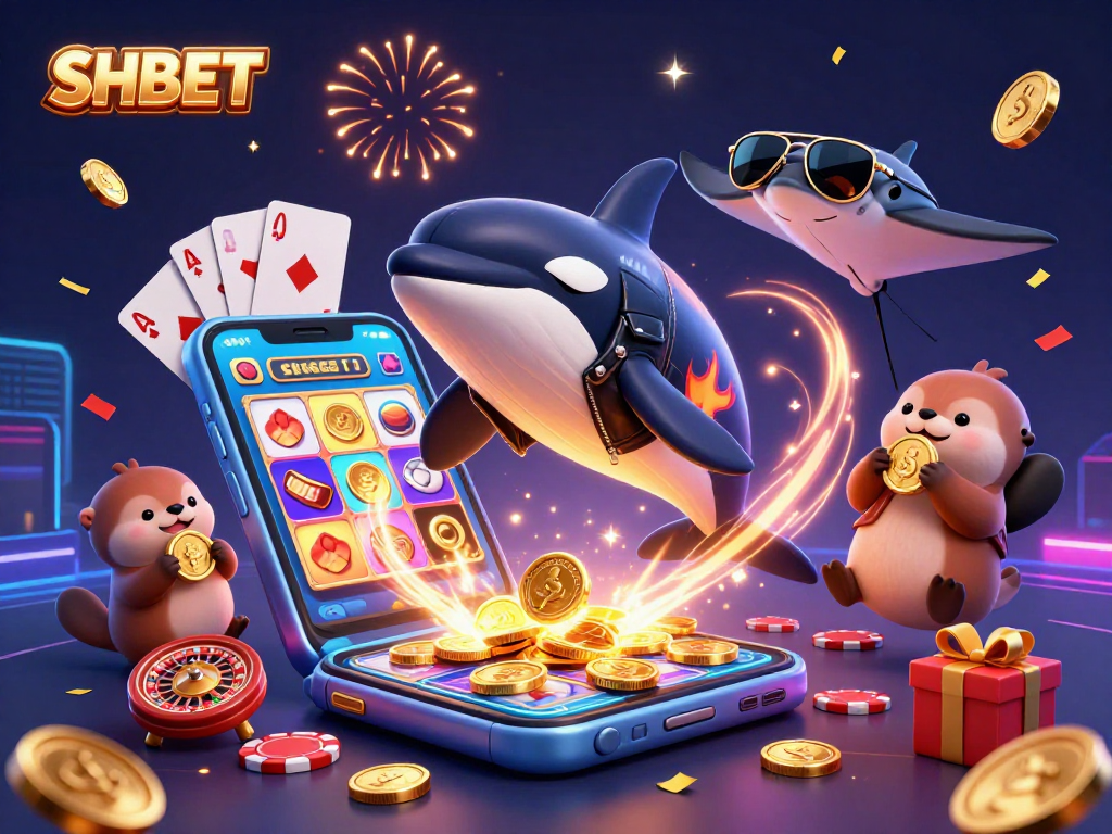 Experience thrilling gameplay with SHBET, featuring explosive slot wins and vibrant casino action elements.