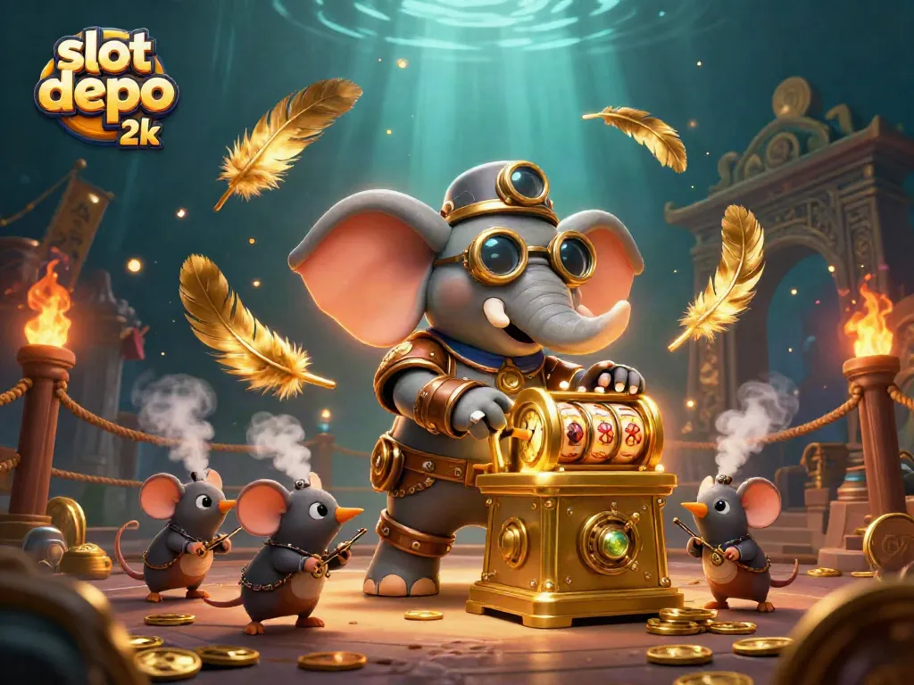 Experience the excitement of slot depo 2k with steampunk characters and dynamic casino elements.