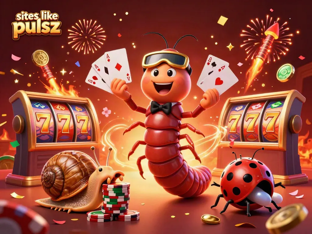 Engage with exciting gameplay at sites like pulsz with a vibrant 3D casino scene featuring animated characters and dynamic elements.